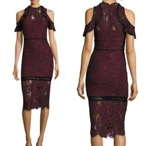 Purple lace Alexis cocktail dress